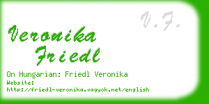 veronika friedl business card